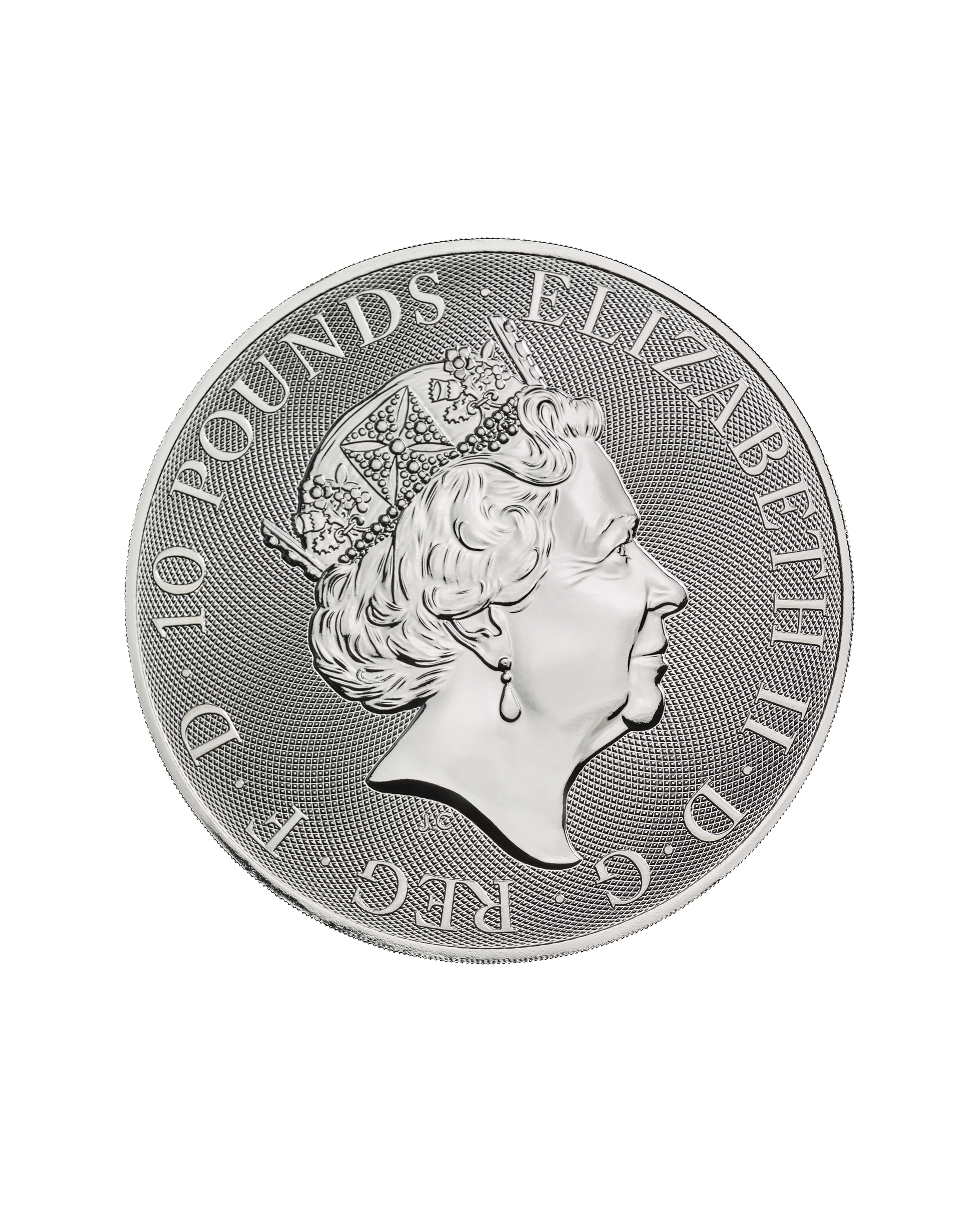 10oz Silver Coin Queen's Beast White Greyhound of Richmond UK