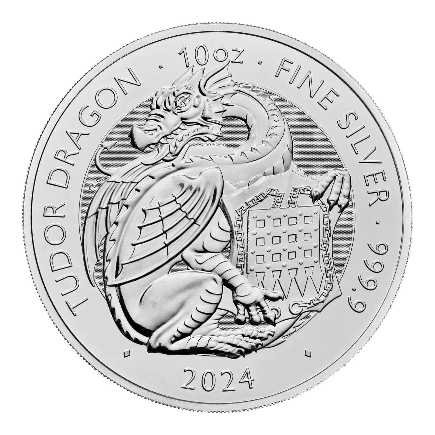10oz Silver Coin The Tudor Beasts Tudor Dragon