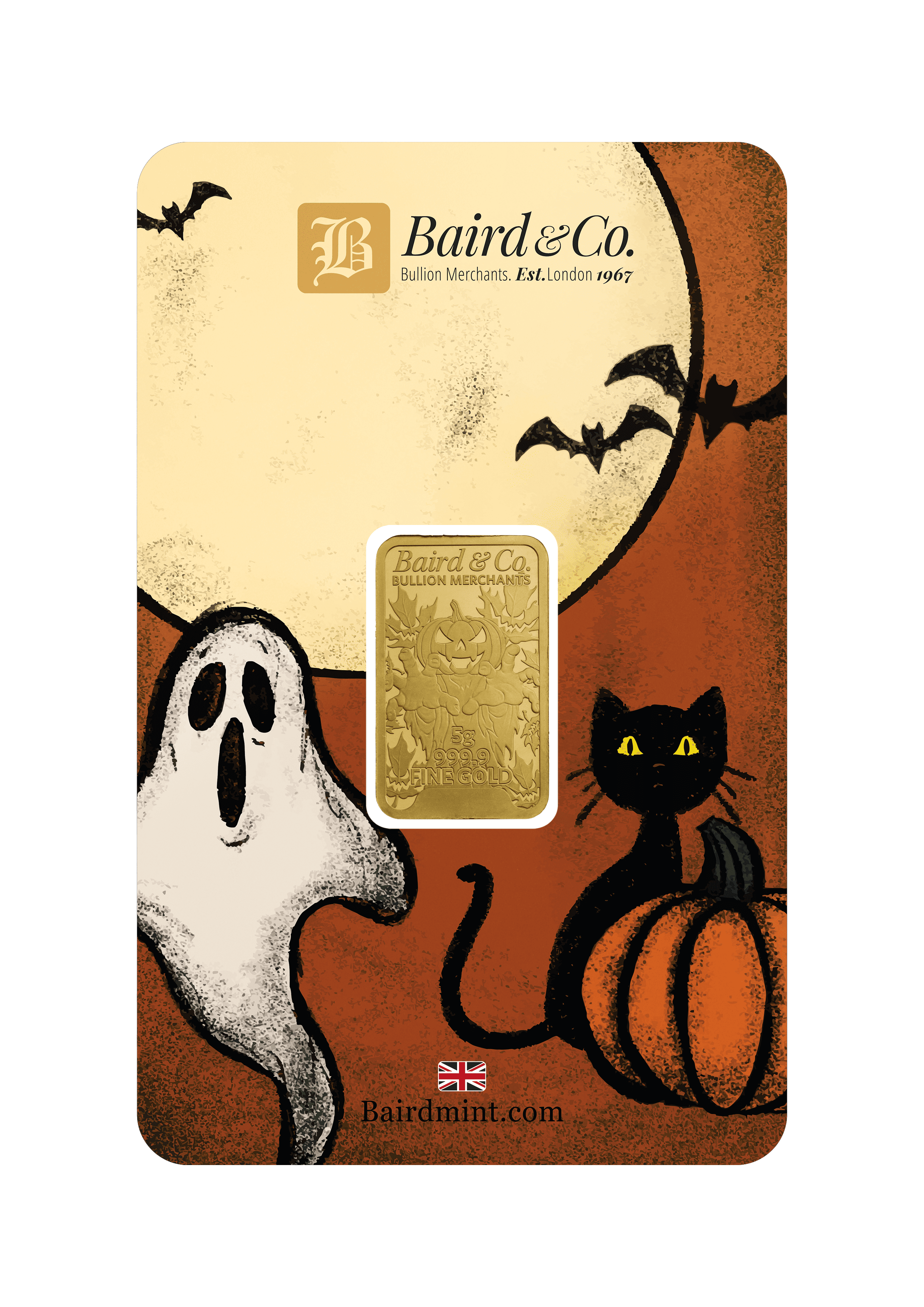 5g Gold Bar Minted Halloween 9999
