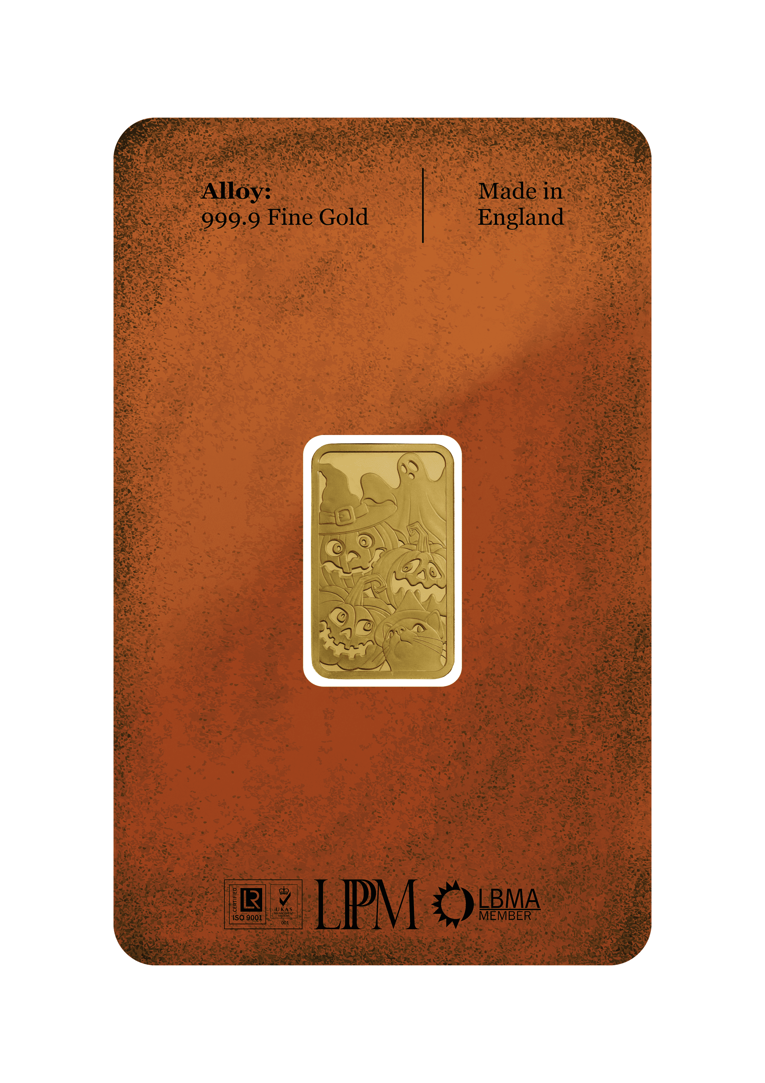 5g Gold Bar Minted Halloween 9999