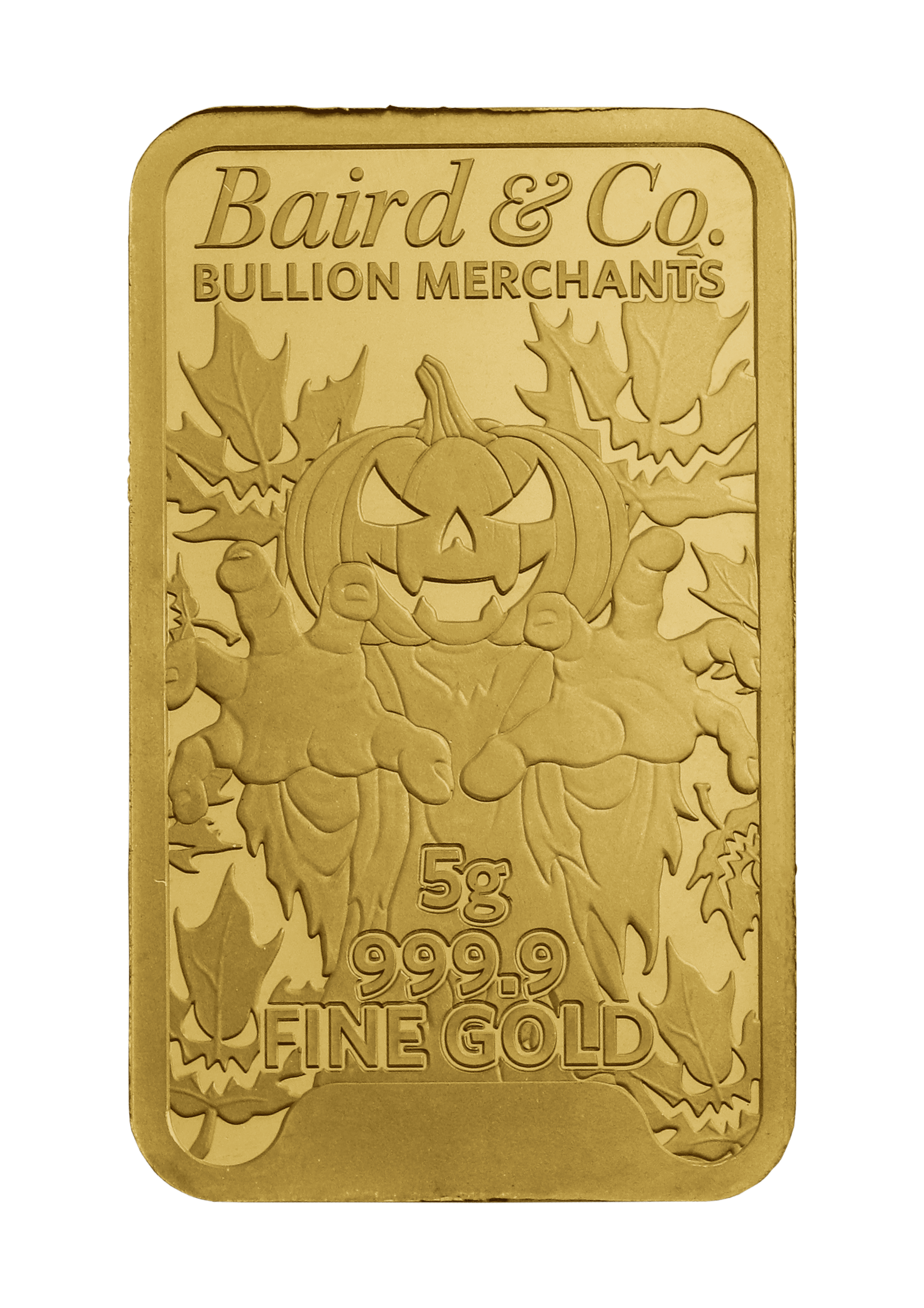 5g Gold Bar Minted Halloween 9999