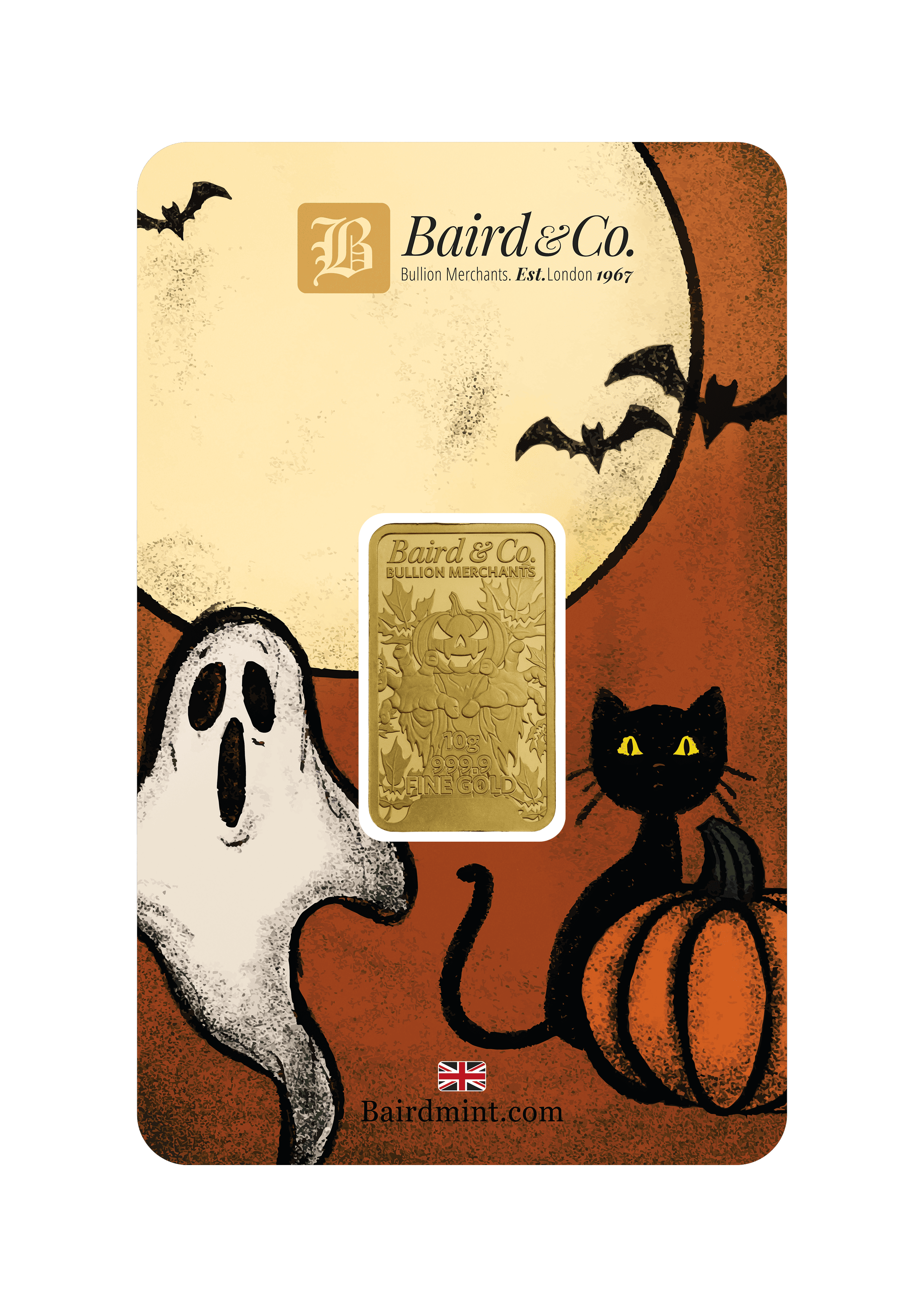 10g Gold Bar Minted 9999 Halloween