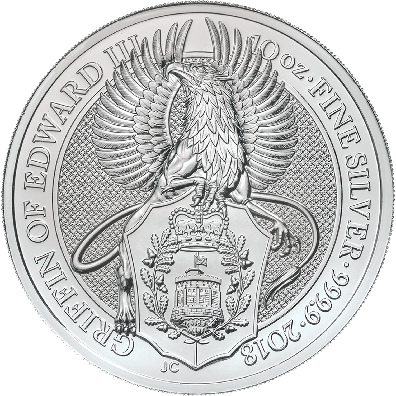 10oz Silver Coin Queen's Beast Griffin UK
