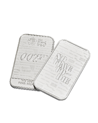 1oz Silver Royal Mint No Time To Die Bar