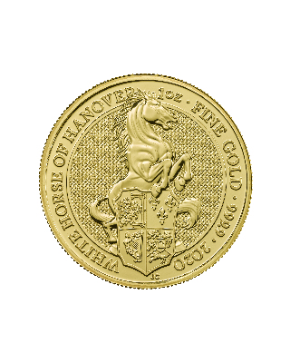 1oz Gold Coin Queen's Beast White Horse of Hanover UK