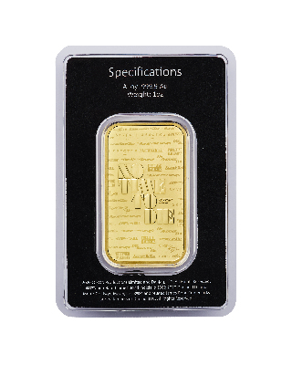 1oz Gold Bar Minted The Royal Mint James Bond