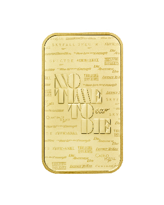 1oz Gold Bar Minted The Royal Mint James Bond