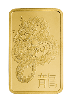 20gr Minted Lunar Year Of The Dragon Gold Bar 999.9 Fine
