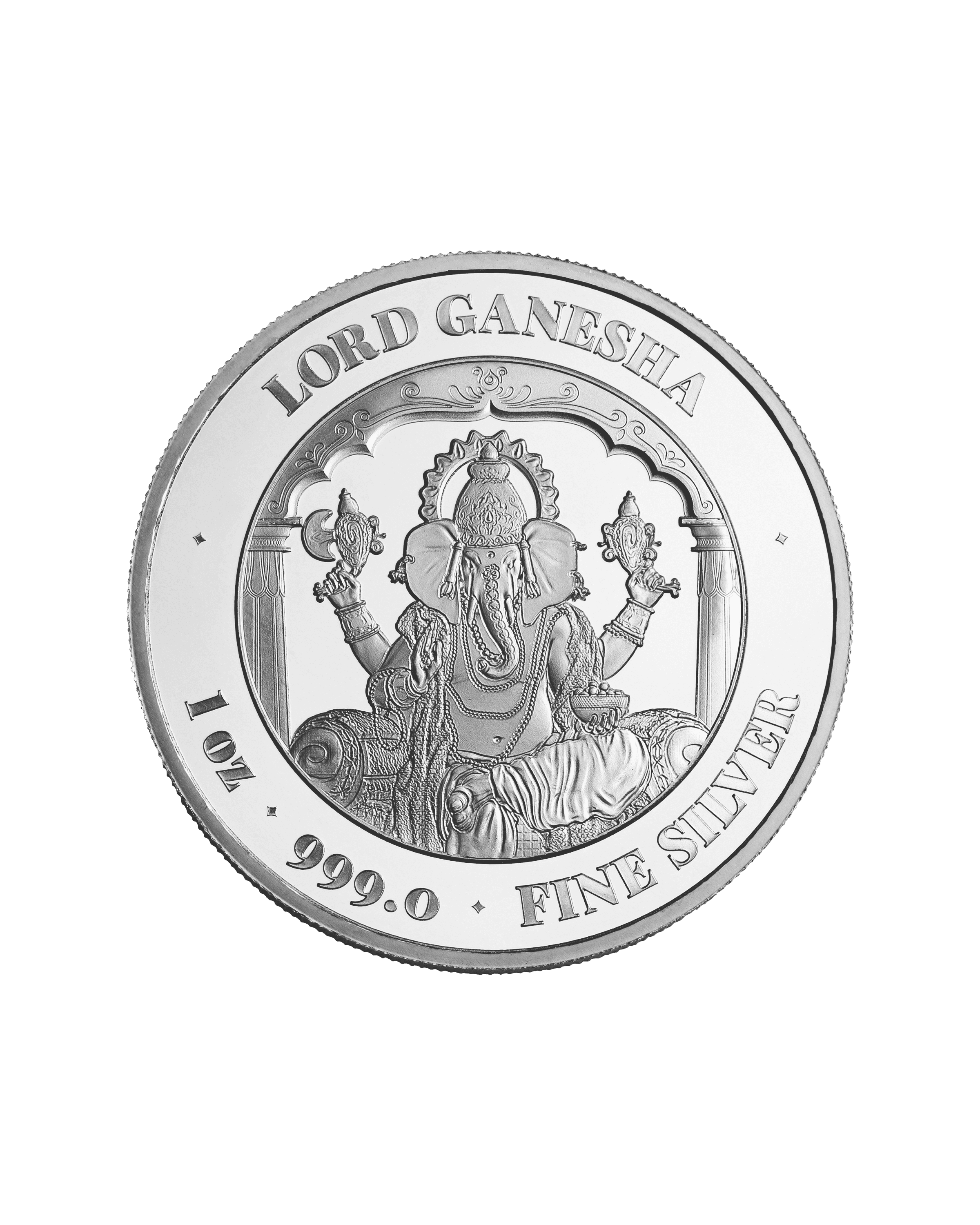 1oz Ganesh Fine Silver Round