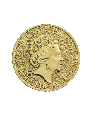 1oz Gold Coin Queen's Beast White Greyhound of Richmond UK