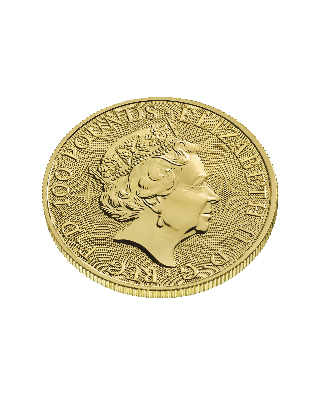 1oz Gold Coin Queen's Beast White Greyhound of Richmond UK