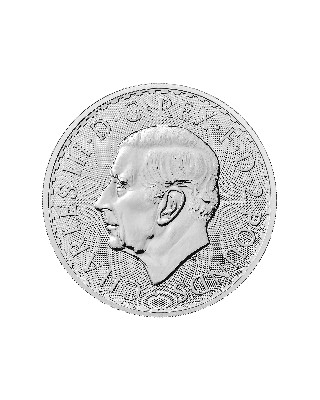 UK 1oz Silver Britannia Coin 2024 King Charles III
