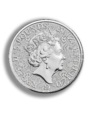 2oz Silver Coin Queen's Beast Falcon UK