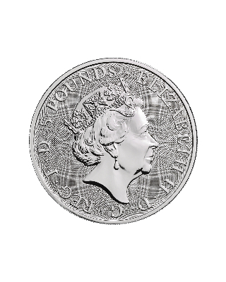 UK Silver 2oz Queen's White Horse