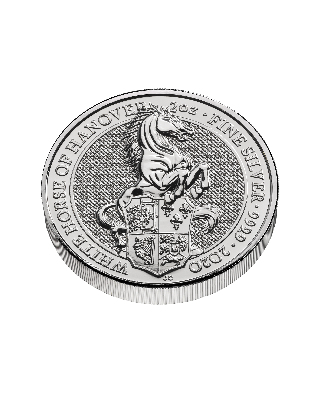 2oz Silver Coin Queen's White Horse UK