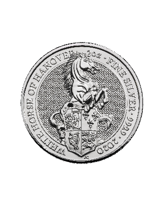 2oz Silver Coin Queen's White Horse UK