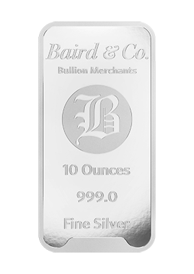 10oz Silver Bar Minted 999
