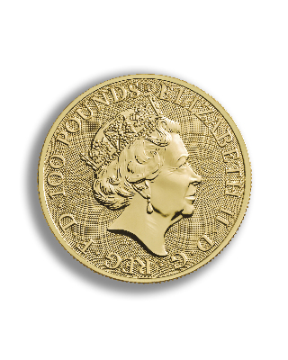 1oz Gold Coin Queen's Beast Yale of Beaufort UK