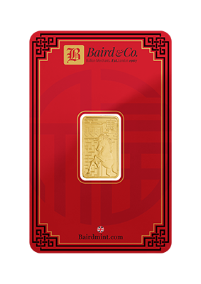 10gr Minted Lunar Year Of The Horse Gold Bar 999.9 Fine