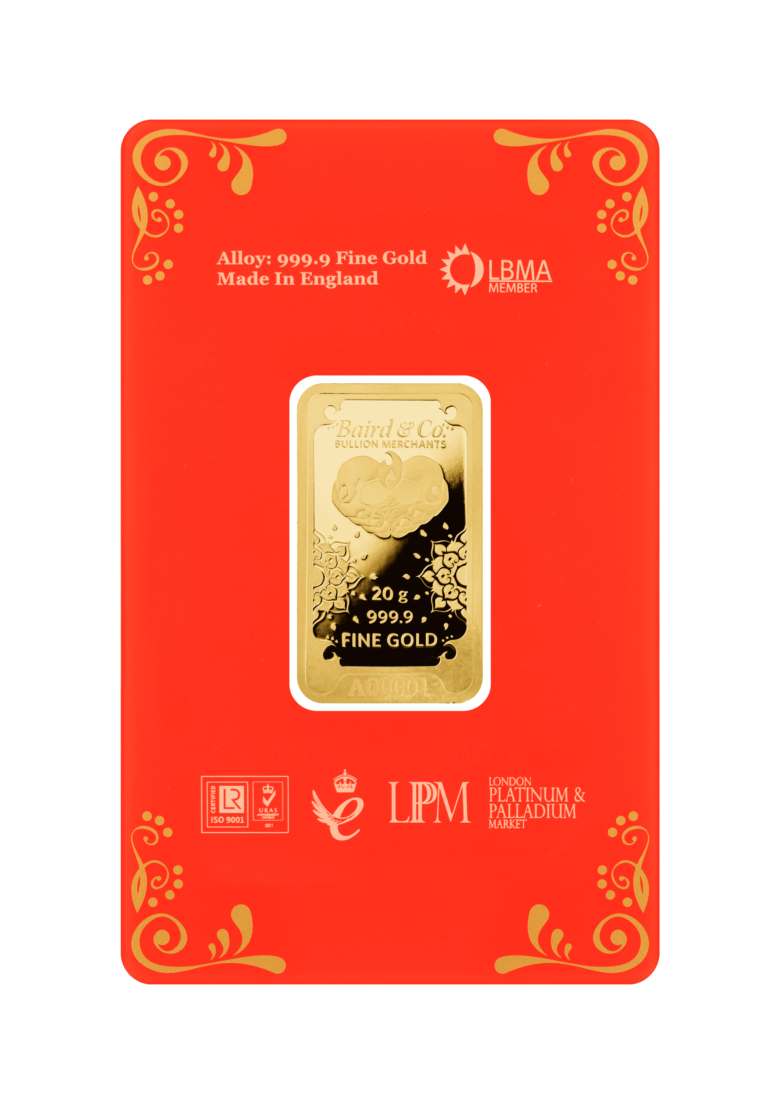 20g Gold Bar Minted Diwali 9999