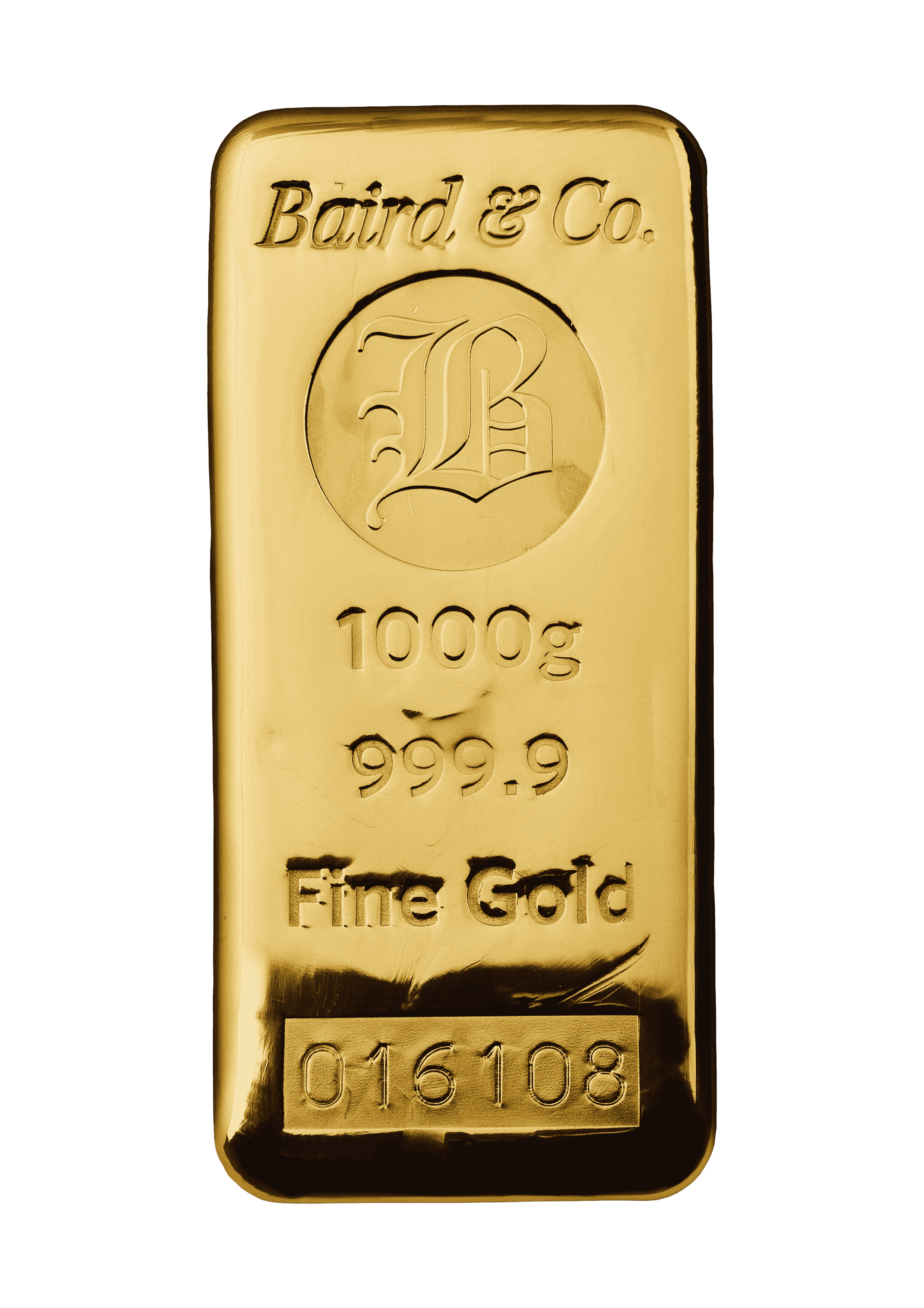 1kg Cast Gold Bar 999.9 Fine