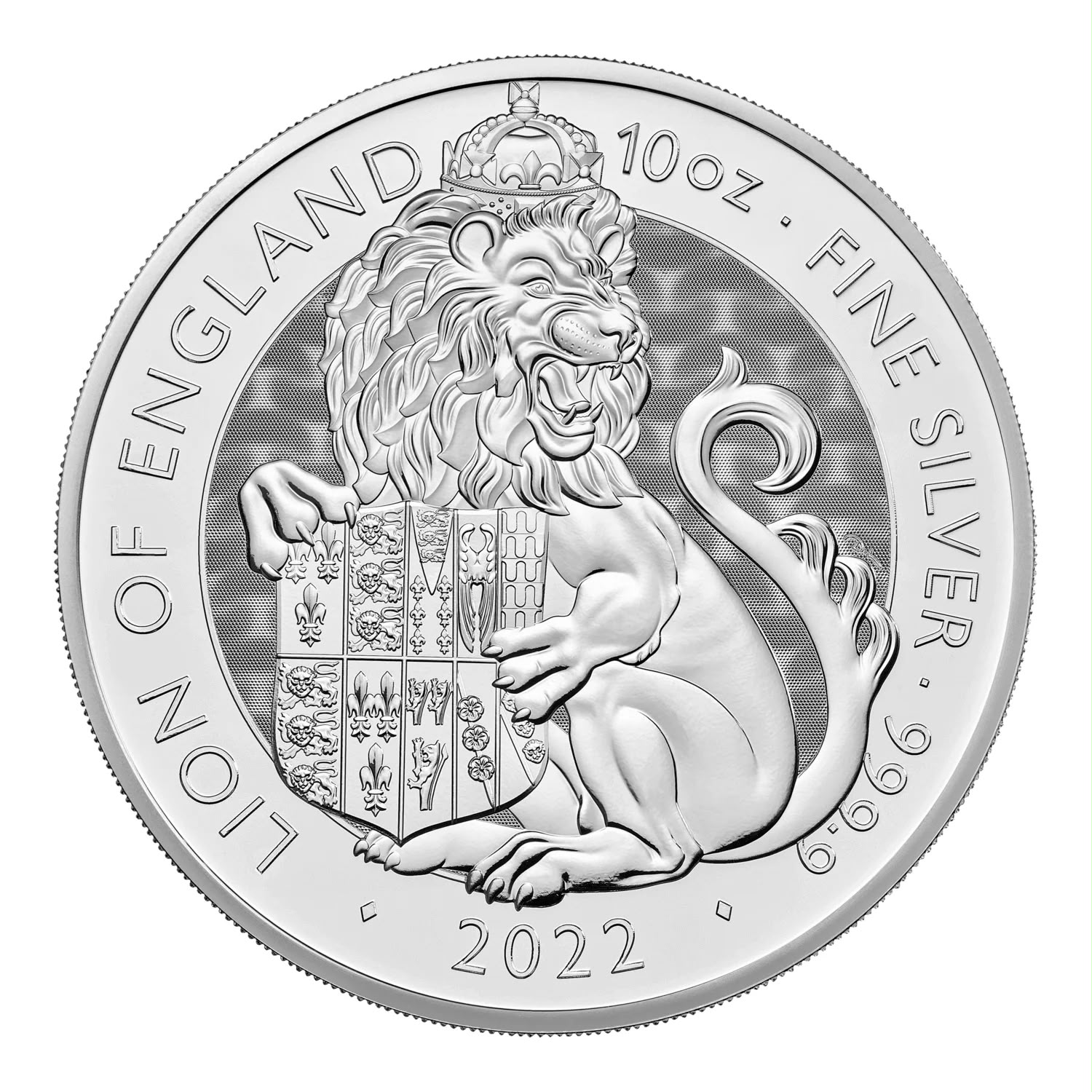 10oz  Silver Coin The Tudor Beasts The Lion of England UK
