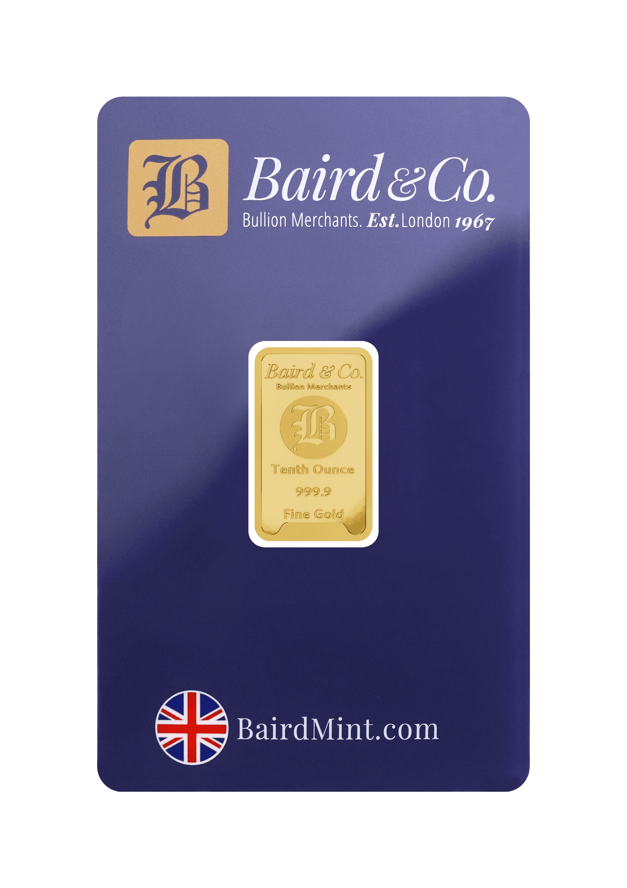 1/10oz Minted Gold Bar 999.9 Fine