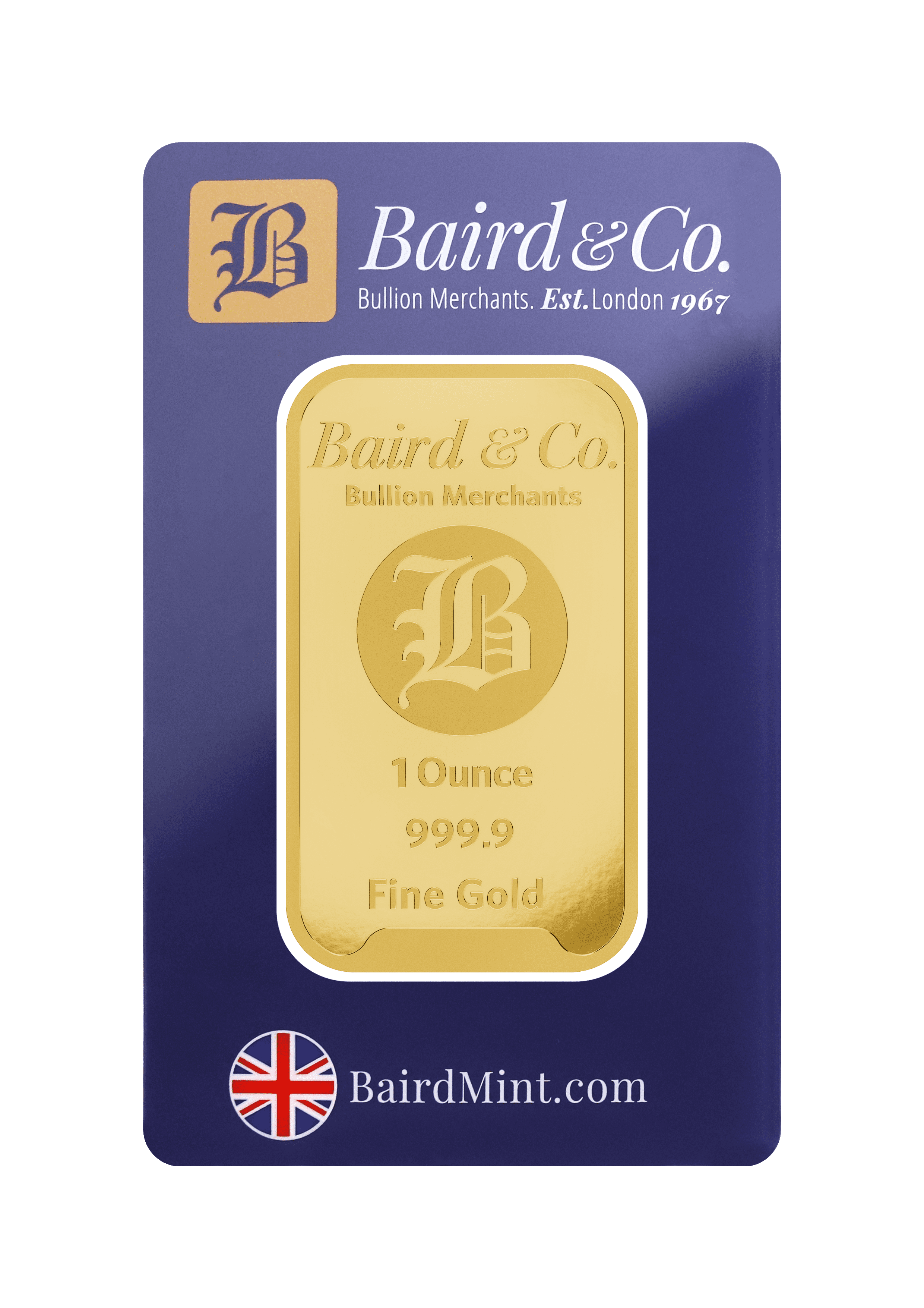 1oz Gold Bar Minted 9999 - SINGAPORE