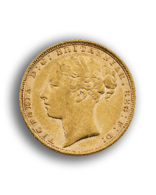 Sovereign Coin Queen Victoria Young Head St George Back UK